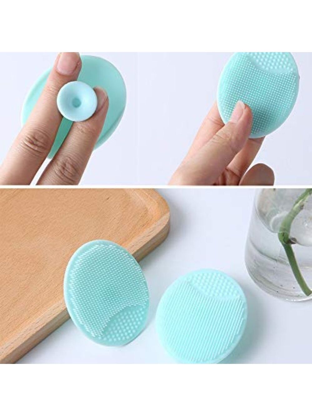 2 PCS Silicone Face Mask Brush and 2 PCS Face‎ Scrubber, Facial Applicator - Picture 6 of 16